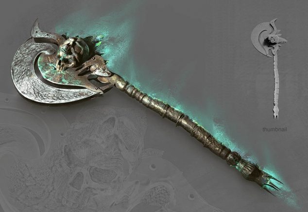 Kiss of Death Axe Concept Art