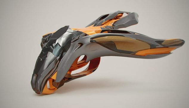 Spaceship Hornet 3d model art