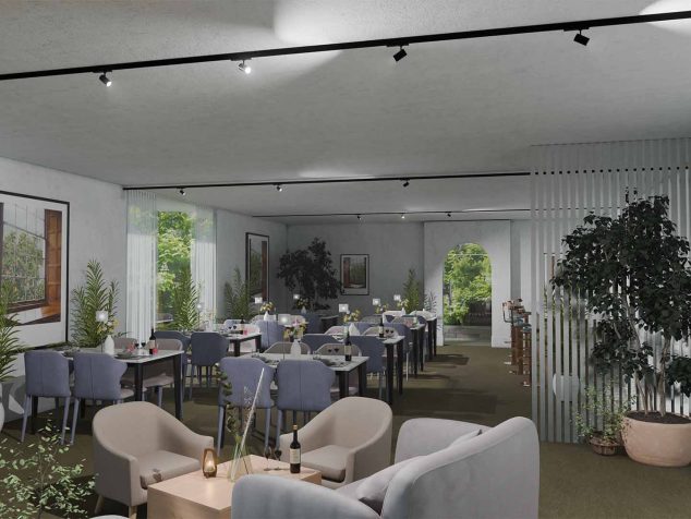 Interior product rendering Hospitality